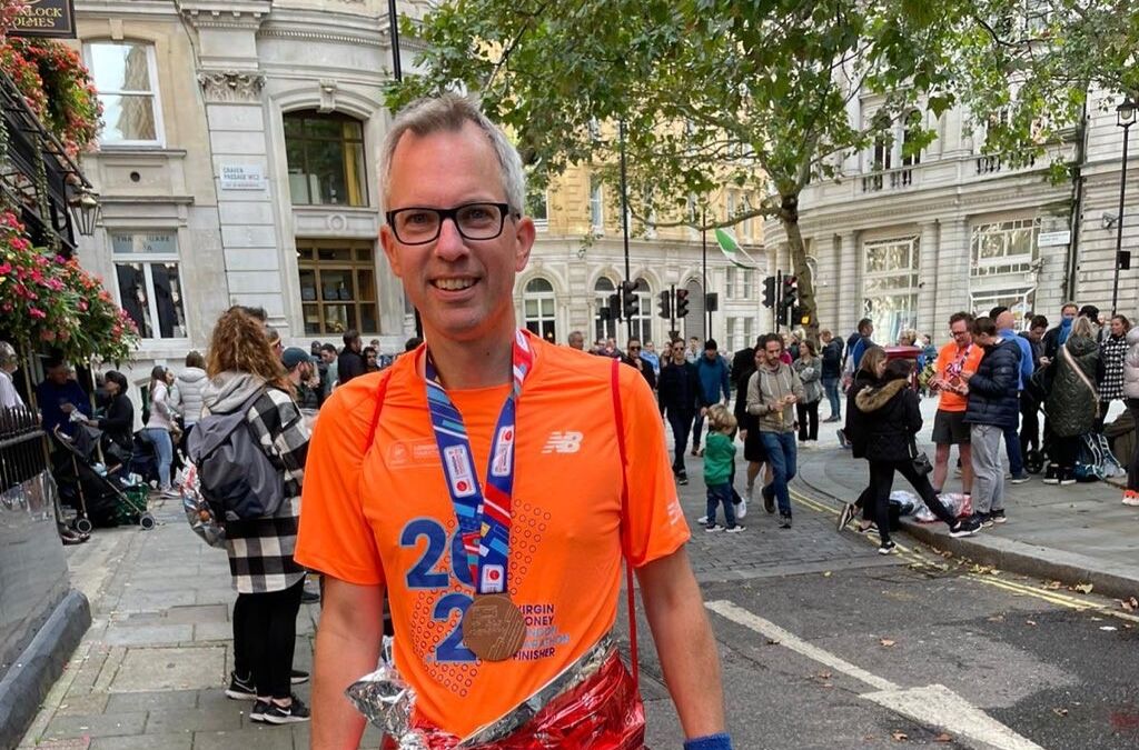 James Wild MP for North West Norfolk running London Marathon