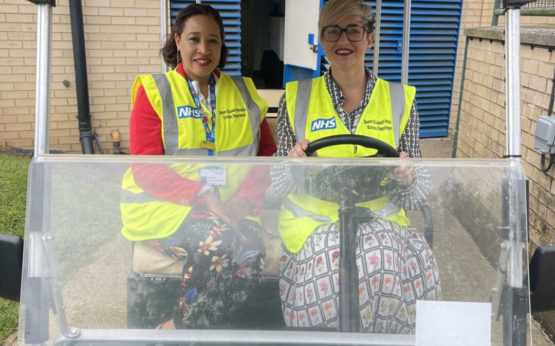 Extra help at the Queen Elizabeth Hospital – New Buggy!